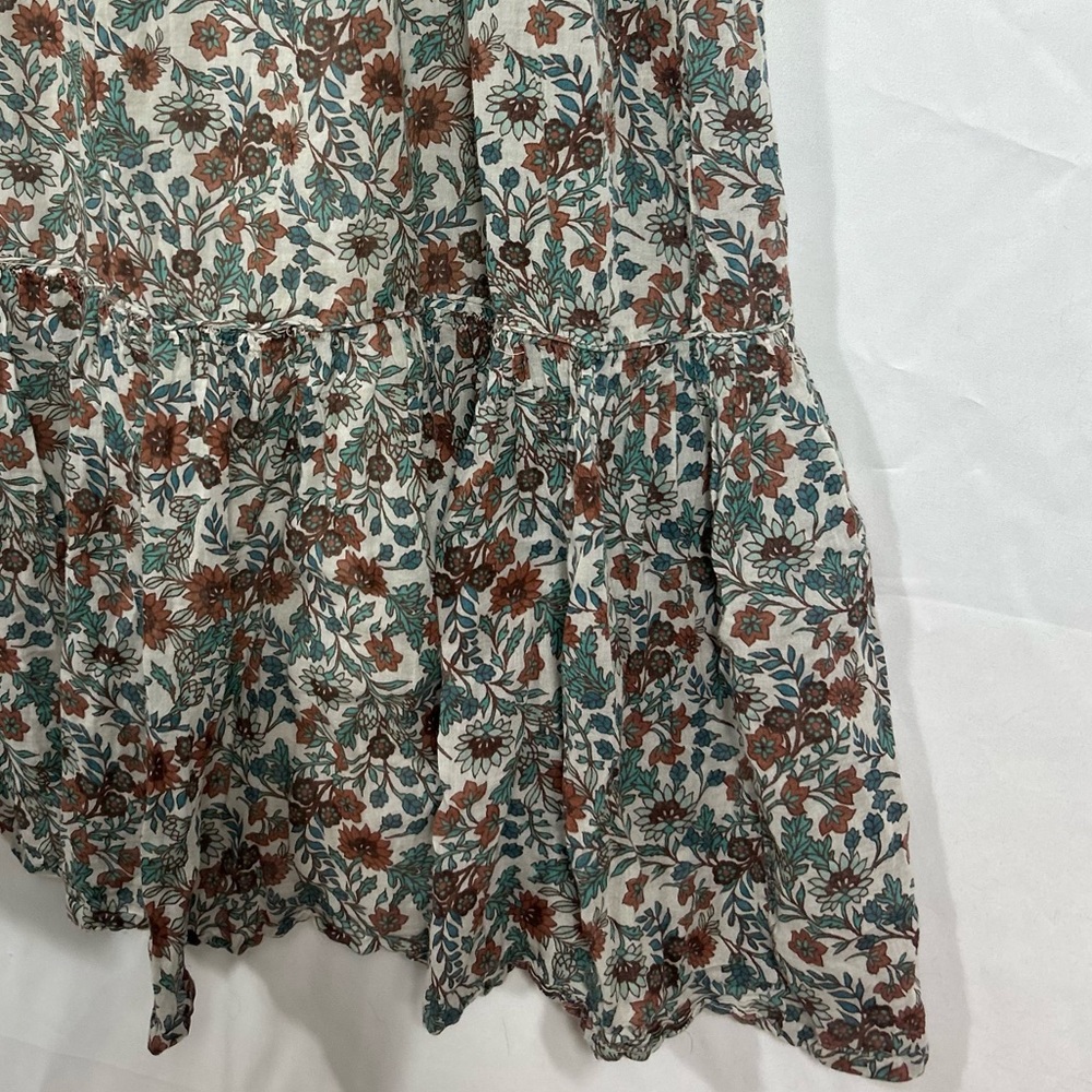 Rachel Zoe cotton floral tiered Maxi dress S - Picture 2 of 10